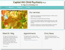 Tablet Screenshot of capitolhillchildpsychiatry.com